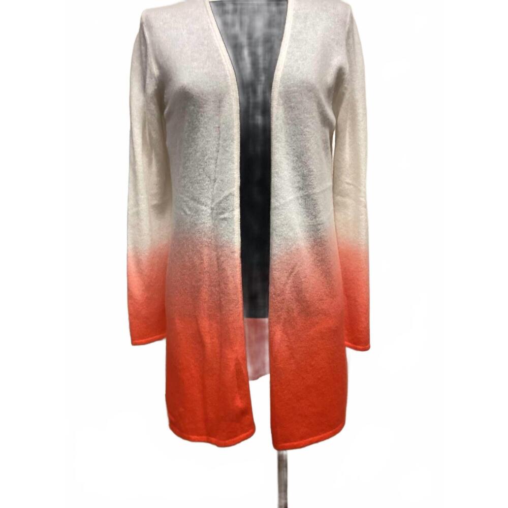 NEW CASHMERE CLOUDS women's ombre cardigan in golden hour